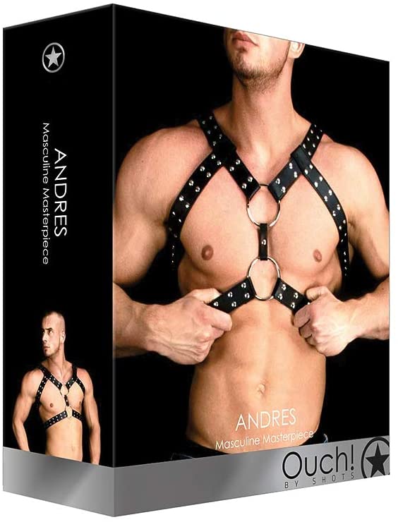 Arnes de Pecho Hombre Cuero Bondage Fetish Cinturon Clubwear Andres