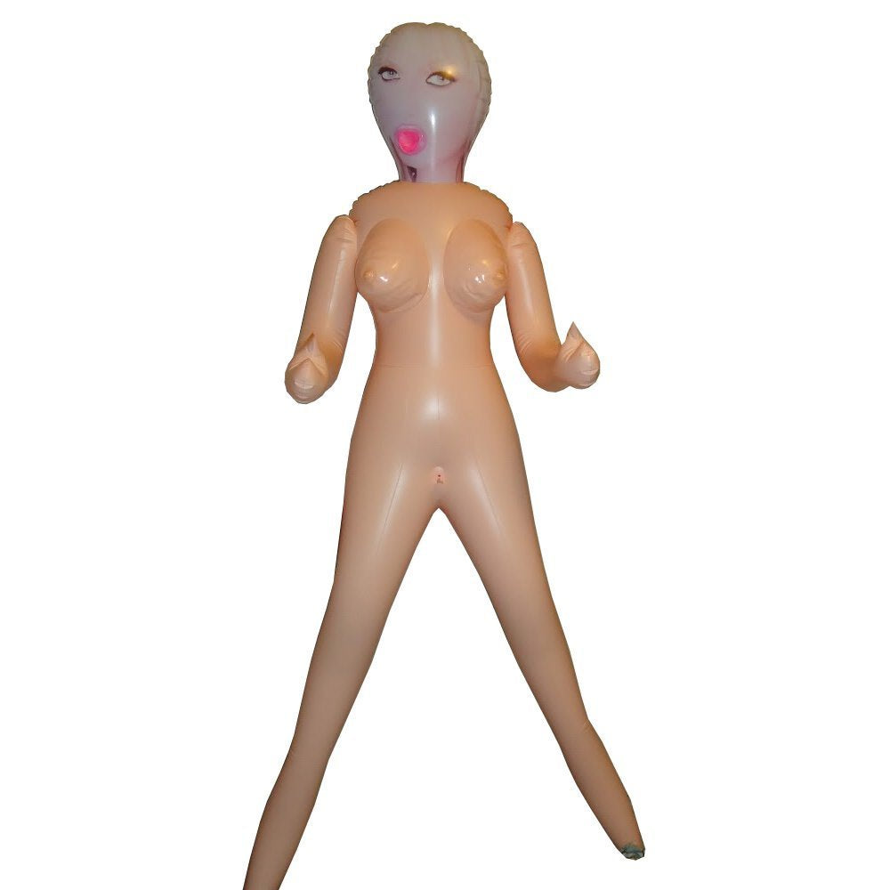 Hermosa Muñeca Inflable Tamaño Natural Boca Ano Vagina The Blonde Starlet