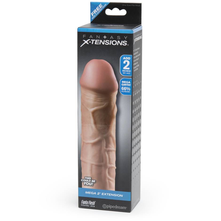 Funda Extensión Para Pene Más Grande 2 PuLG Mega Grueso 20cm Fantasy X-tension