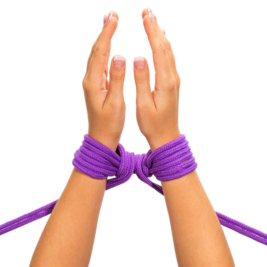 Cuerda De Dominacion Boundage Shibari BDSM Cuerdas De Seda Deluxe 9mts. Purple