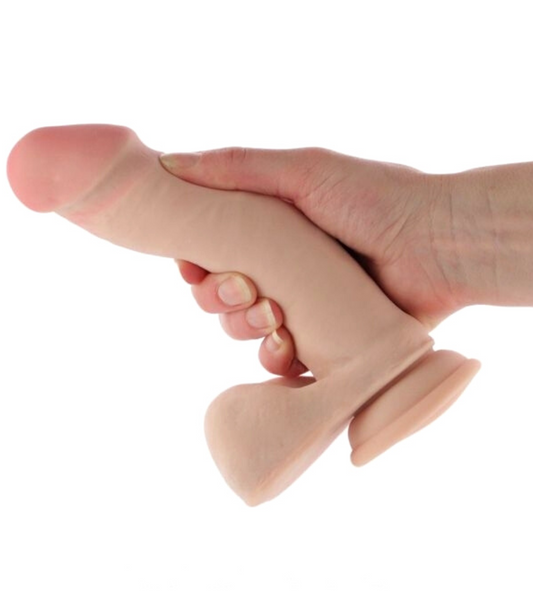 Dildo Consolador Suave Flexible 20cm AU NATUREL - 8'' SENSA FEEL DILDO - BEIGE
