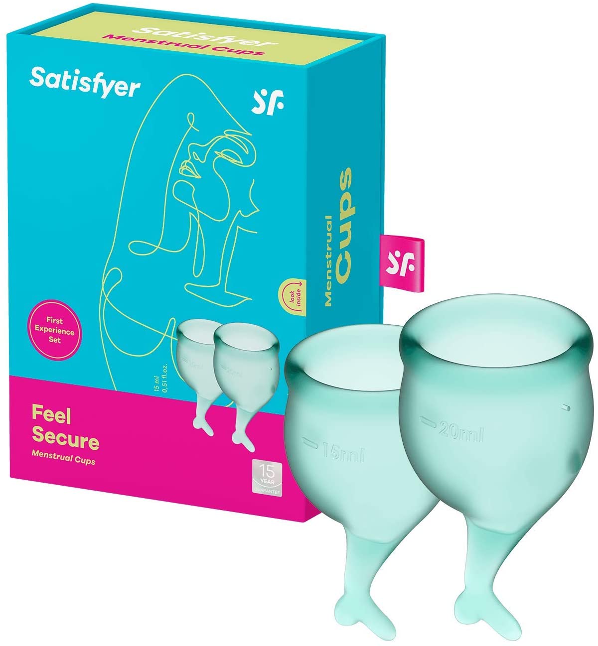 Copa Menstrual Sana Ecológica Higiénica Satisfyer Cup Set 2 Fell Secure