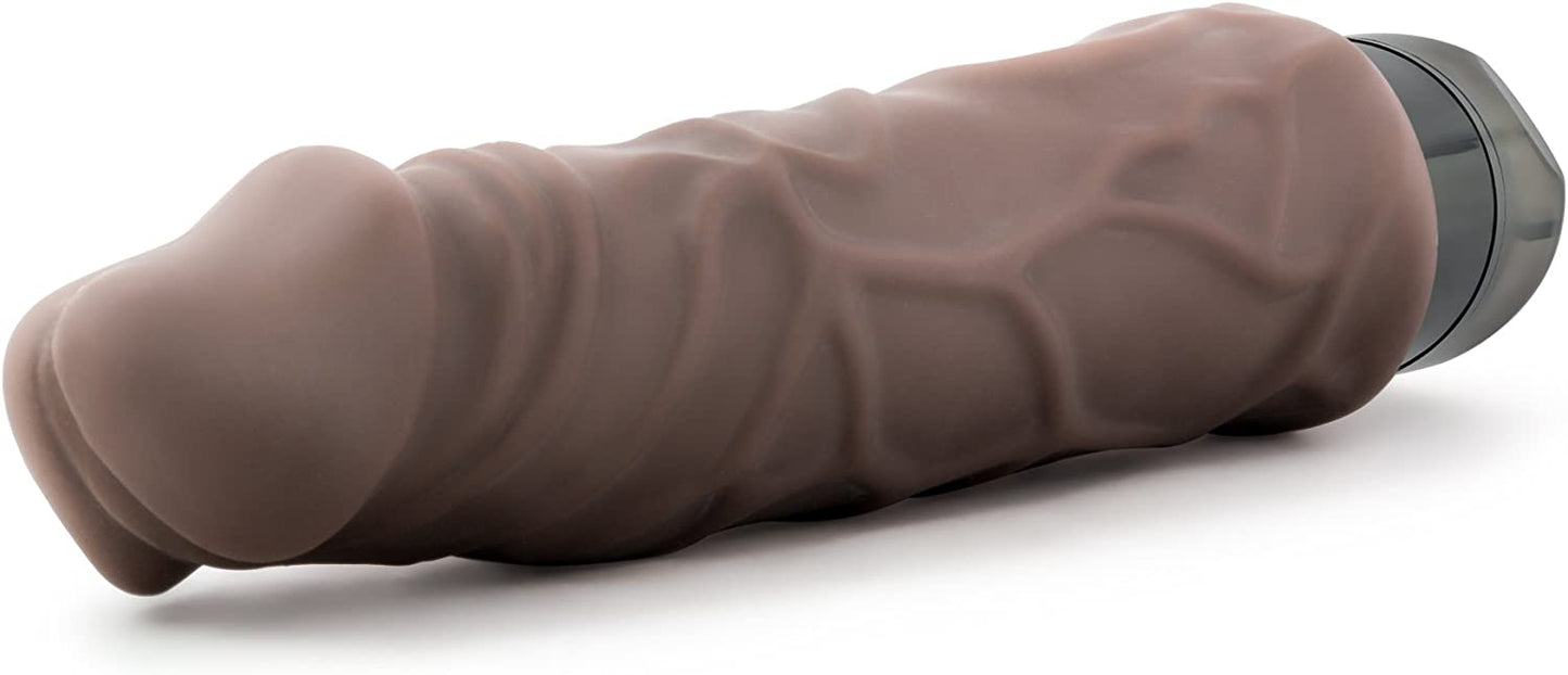 Consolador Dildo Potente Vibrador 20cm Moreno Dr Skin Vibe COCK VIBE 10 - 8.5 INCH VIBRATING COCK - CHOCOLATE