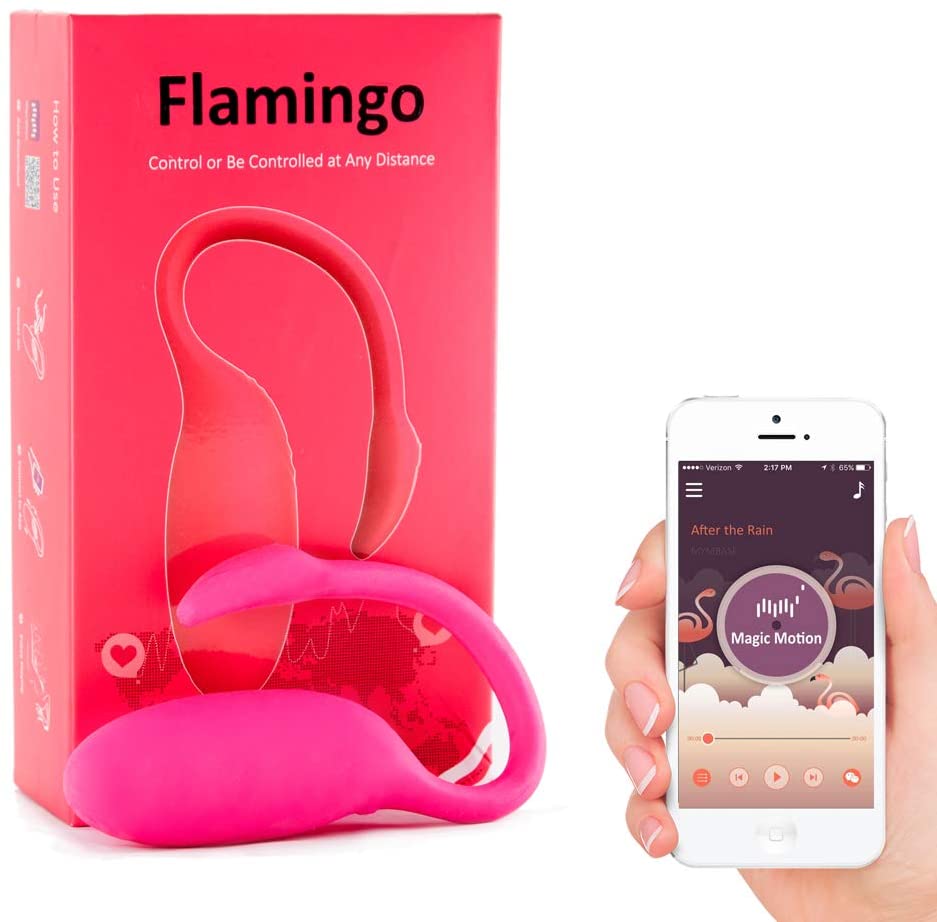 Masturnación Femenina App Control Vibrador Huevo Mágico Movil Flamingo