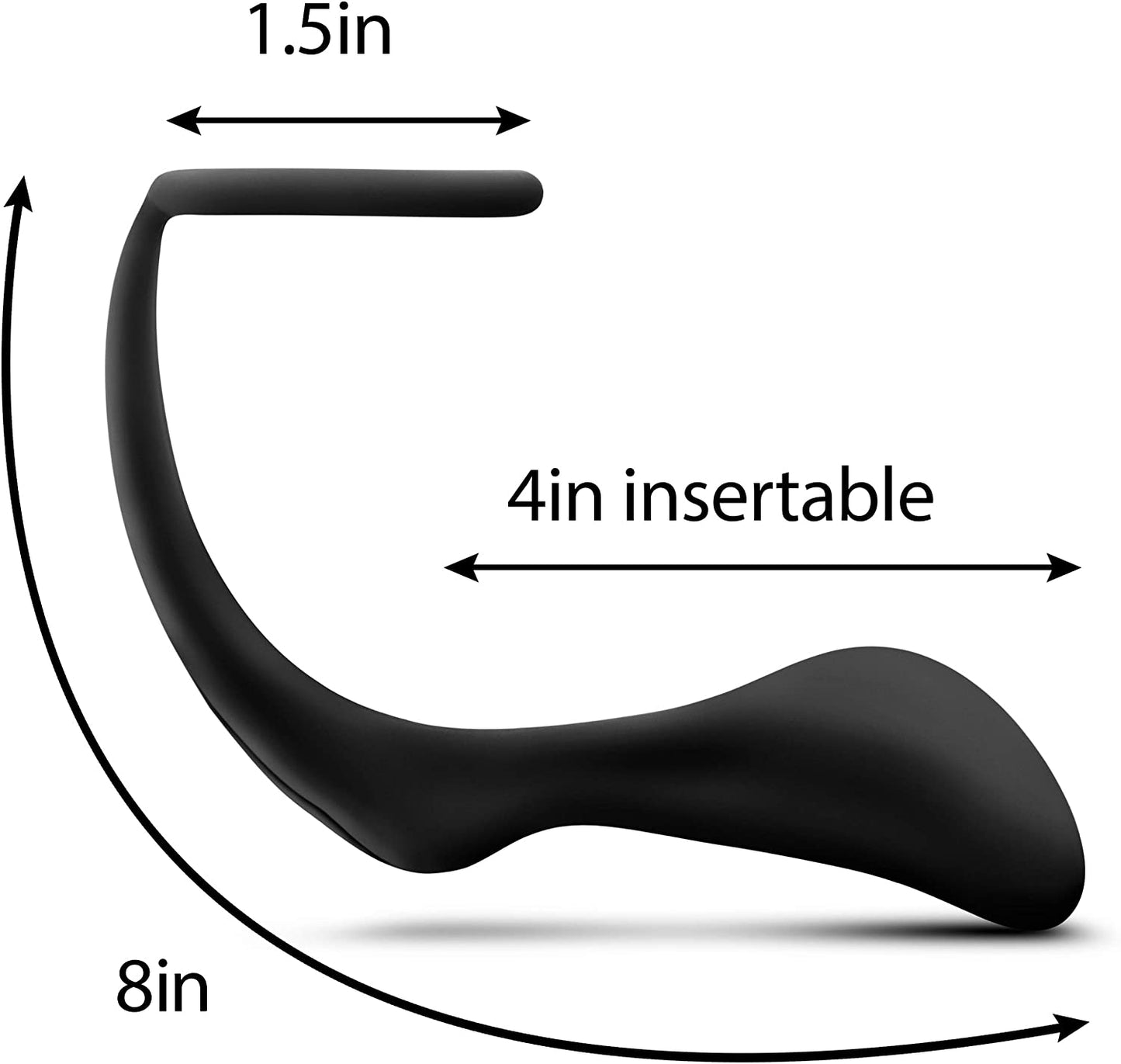 Plug Anal Estimula Prostata Plug Slim Y Anillo Anal Adventures Platinum - Cock Ring Plug - Black