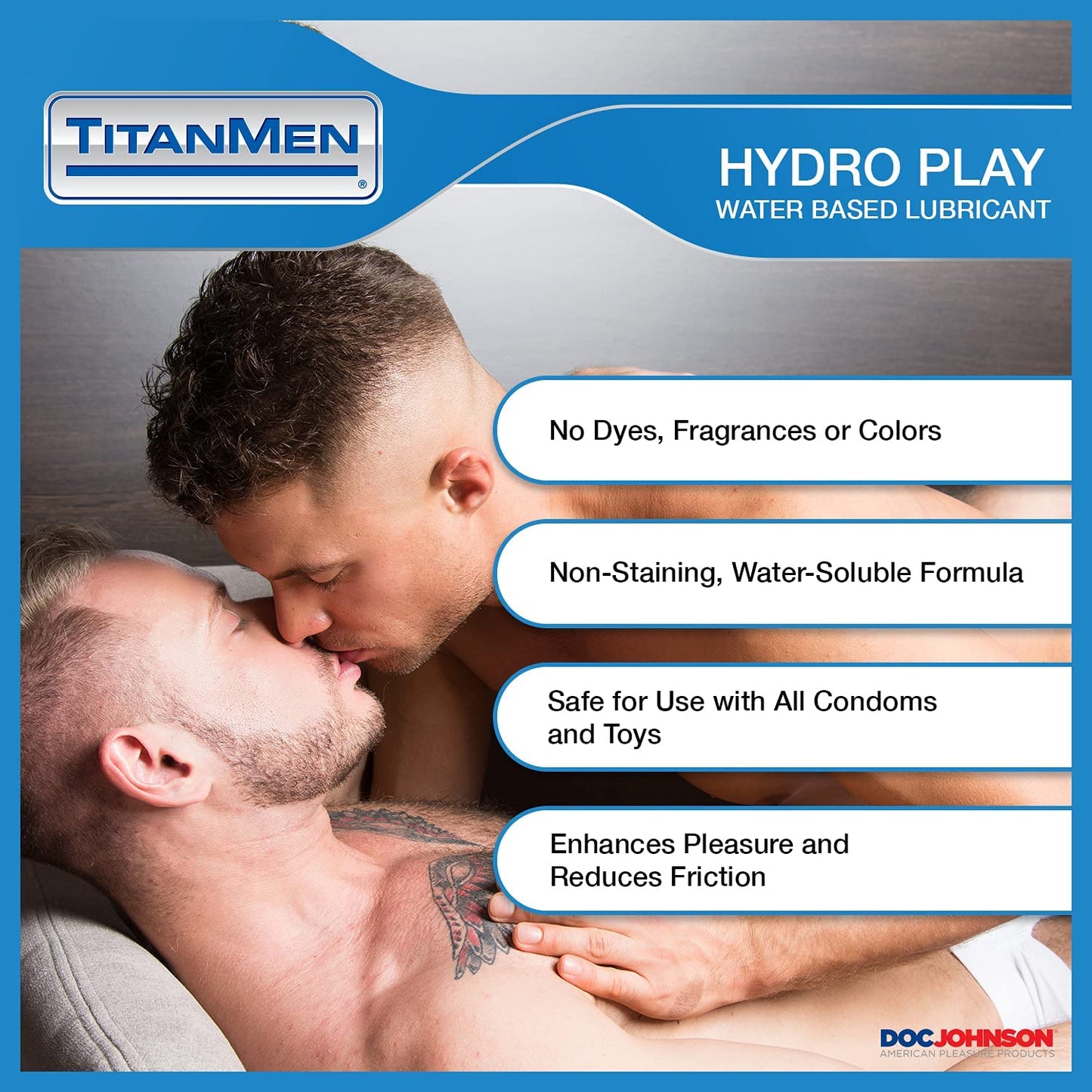 Lubricante Titan Men 32oz/946ml Base Agua Hydro Play Doc Johnson