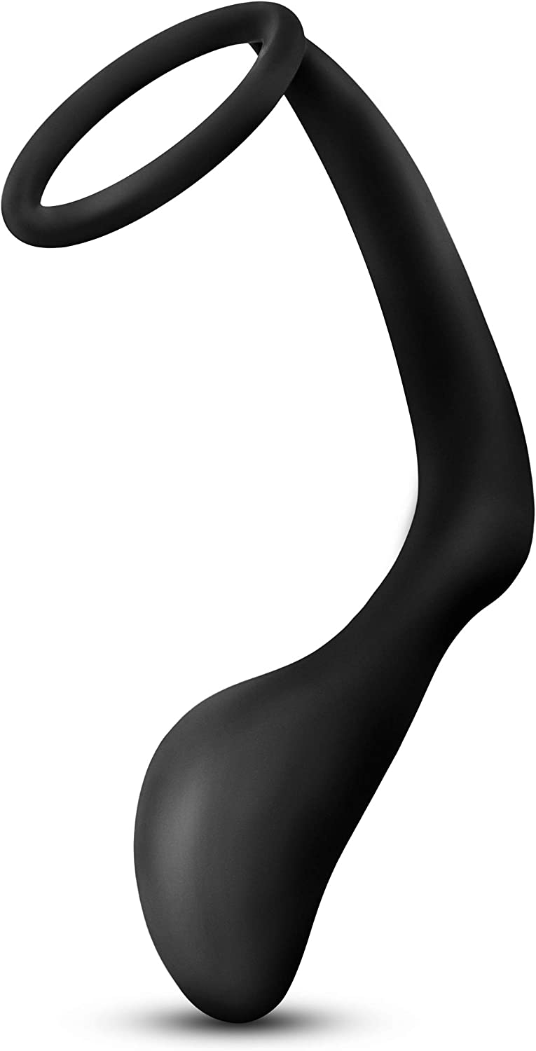 Plug Anal Estimula Prostata Plug Slim Y Anillo Anal Adventures Platinum - Cock Ring Plug - Black