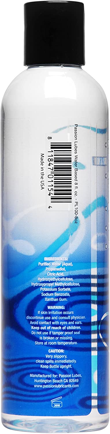 Lubricante Premium Natural Base Agua Passion Water-based 8oz