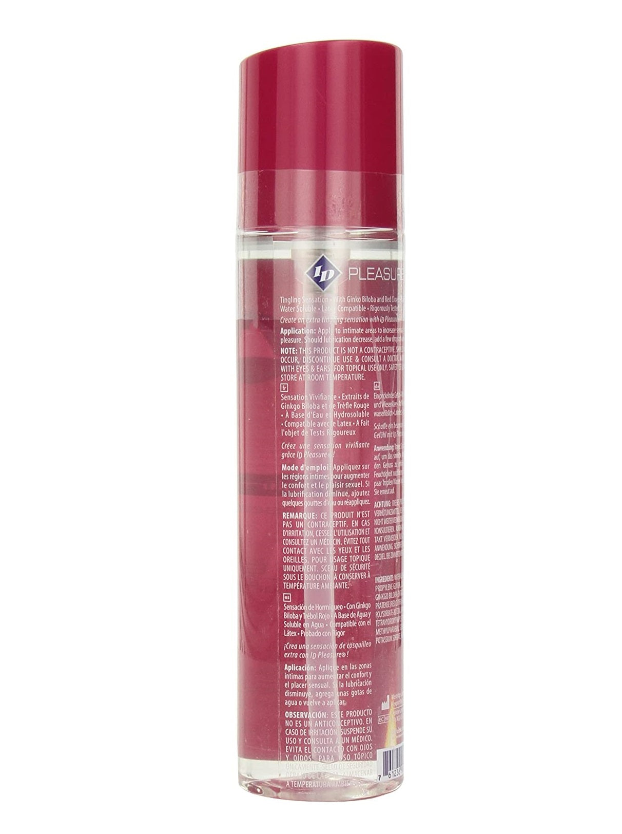 Lubricante Id Pleasure Tingling Sensaciones Lubricante Estimulante con Extractos Botanicos ID 17oz 500ml