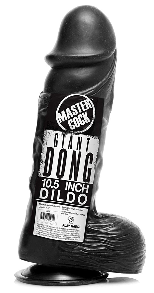 Dildo Grande 26cm Pene Negro Giant Black 10.5 PuLG, Realist Giant Black 10.5" Dong