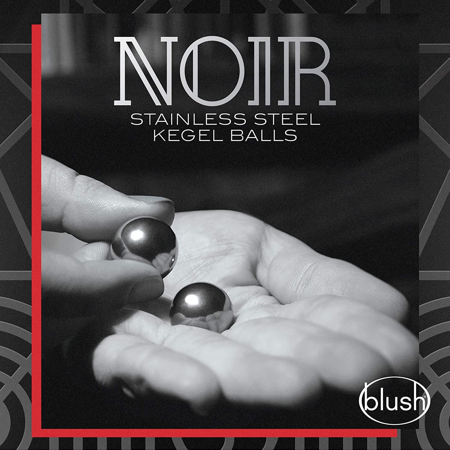 Blush Noir Bolas de Kegel de acero inoxidable 0.75 pulgadas Bienestar sexual para mujeres