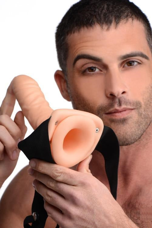 Dr. Skin 6 Inch Hollow Strap On Funda Extensión Unisex Arnés Y Dildo Hueco 15cm