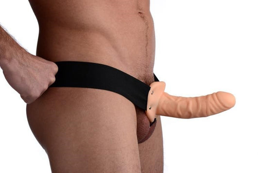 Dr. Skin 6 Inch Hollow Strap On Funda Extensión Unisex Arnés Y Dildo Hueco 15cm