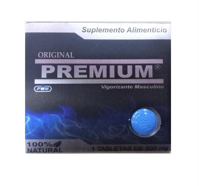 Pastilla Original Premium Tab 1 Vigorizante Masculino Rendimiento Sexual