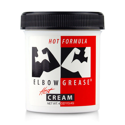 Lubricante Elbow Grease Cream Hot Formula Cálido 4oz Fisting Dilatador Anal