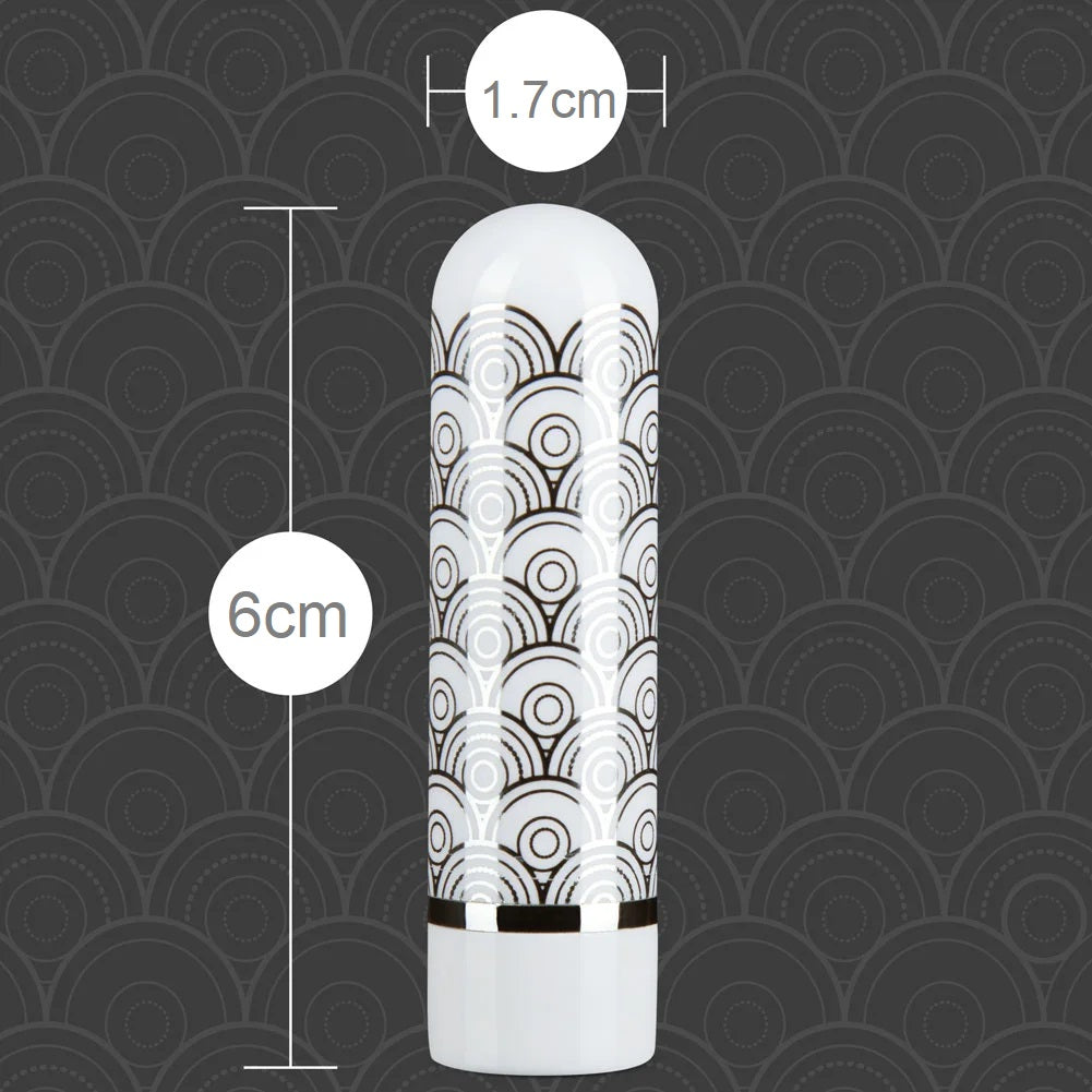 Bala Recargable Consolador Vibrador Bala Vibradora Potente Clásica Pequeña The Collection Glitzy Halo Bullet