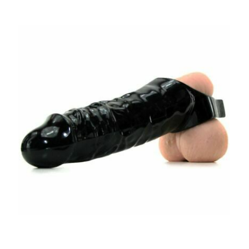 Funda Extensión Con Sujeta Testiculos 17cm Mamba Cock Sheath Packaged - Black