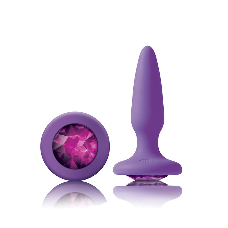 Plug Anal Silicona Sexo Anal Estimulante Principiante Glams Mini - Purple Gem
