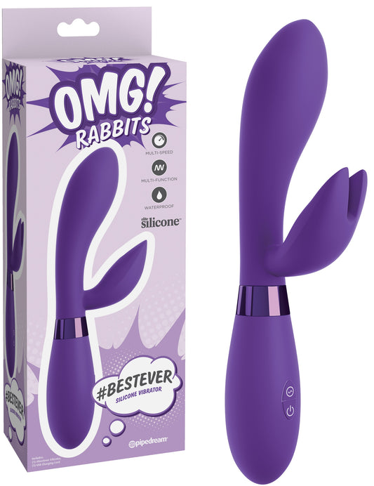 Vibrador de Silicona con Estimulador de Clitoris OMG RABBITS Vibrador Silicona #BESTEVER