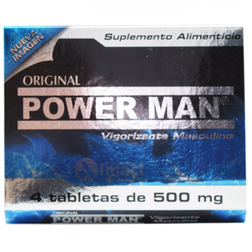 Power Man Tab con 4 Vigorizante Masculino Rendimiento Sexual