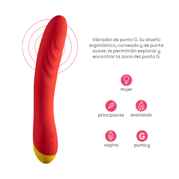 Vibrador Para Llegar A Punto G Multivelocidad ROMP Hype – Vibrador de Punto G