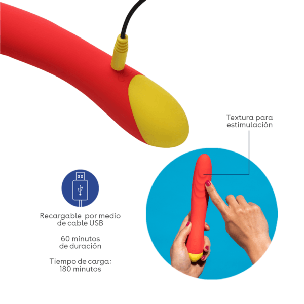 Vibrador Para Llegar A Punto G Multivelocidad ROMP Hype – Vibrador de Punto G