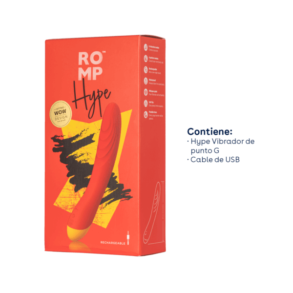 Vibrador Para Llegar A Punto G Multivelocidad ROMP Hype – Vibrador de Punto G