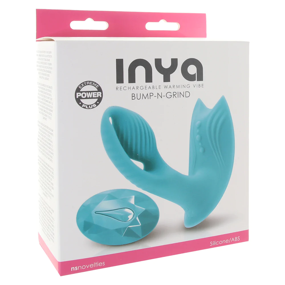 Vibrador Estimulador Caliente Vaginal Silicon Recargable Inya Bump-N-Grind Warming Vibe In Teal