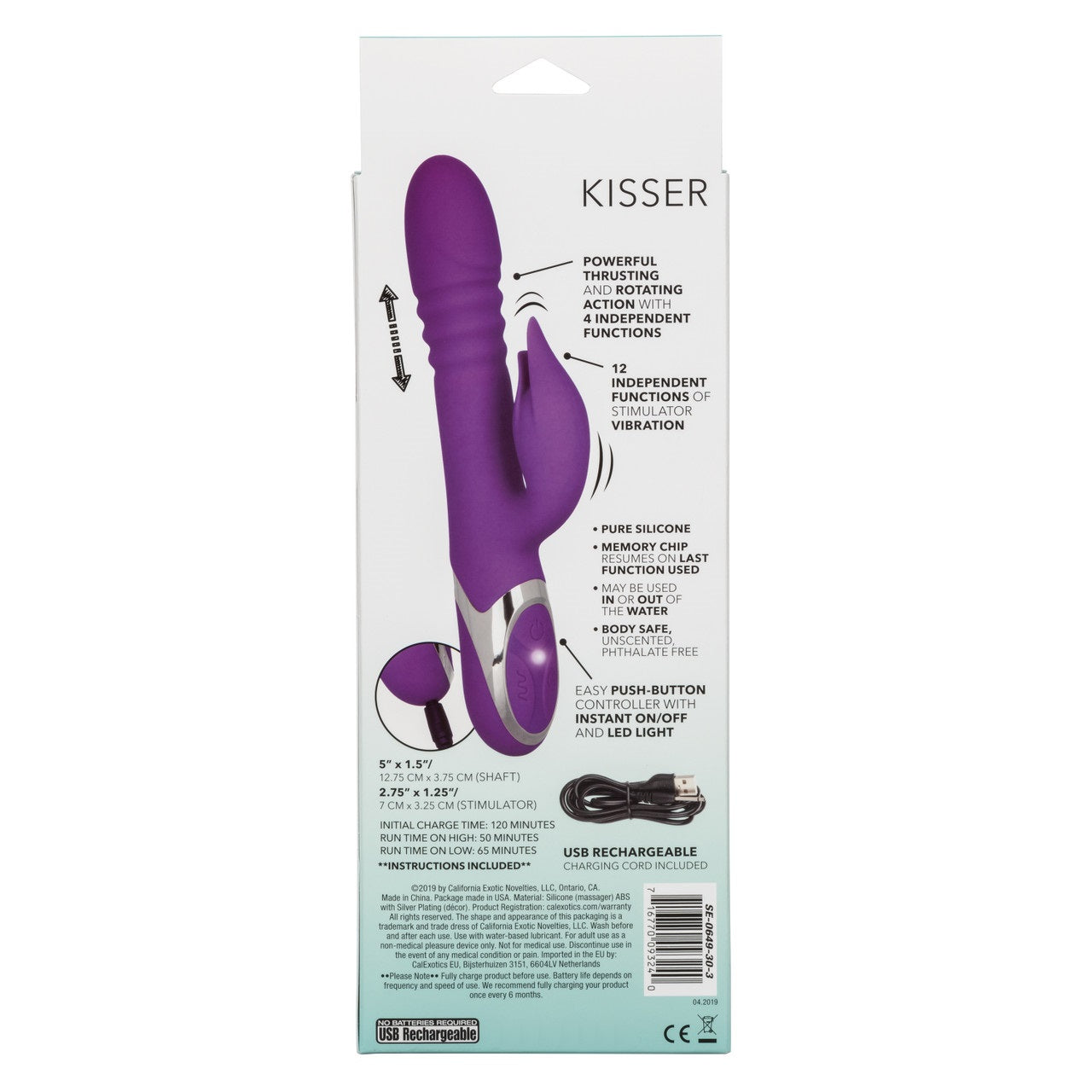 Vibrador Empuje Clítoris Punto G De Lujo Recargable Enchanted Kisser