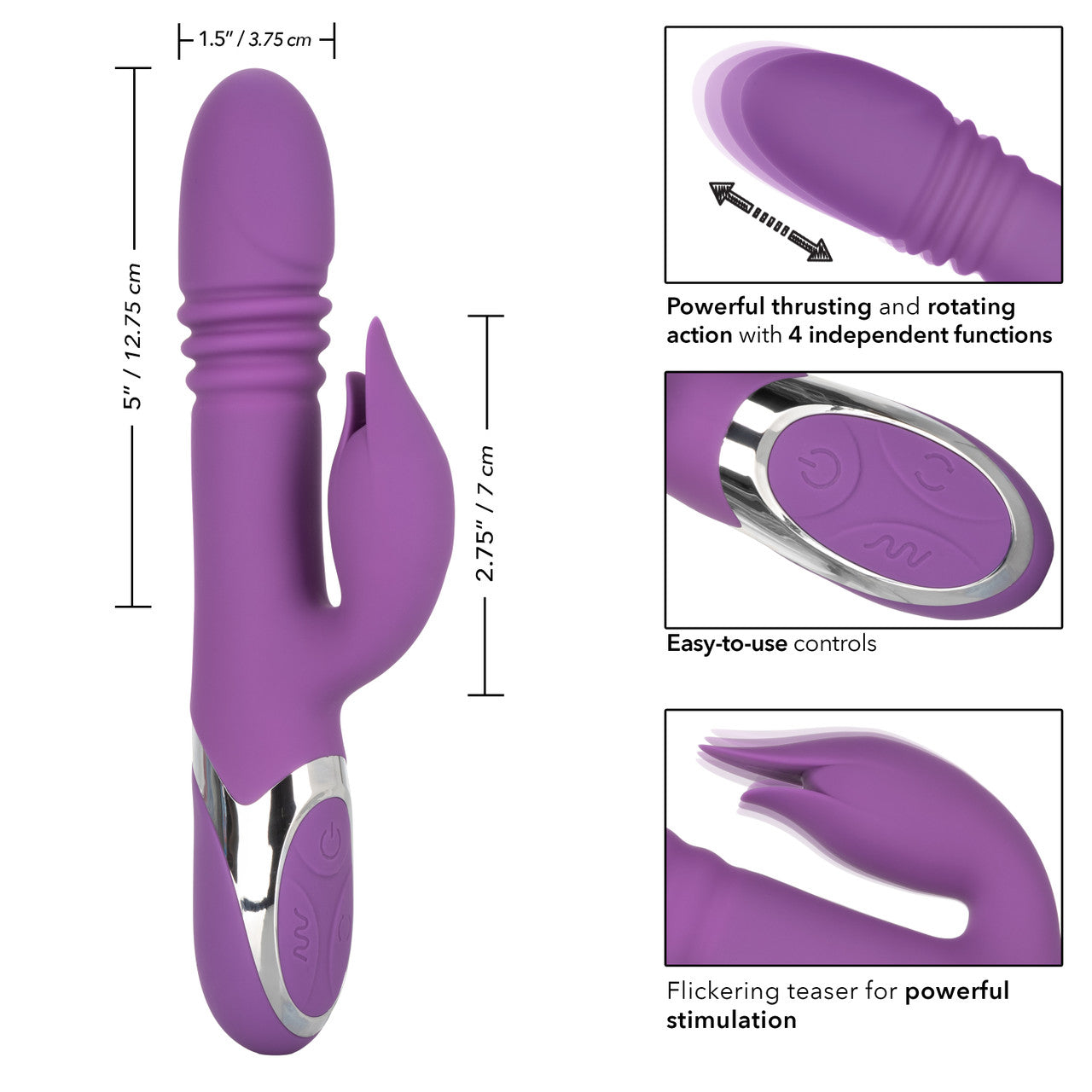 Vibrador Empuje Clítoris Punto G De Lujo Recargable Enchanted Kisser