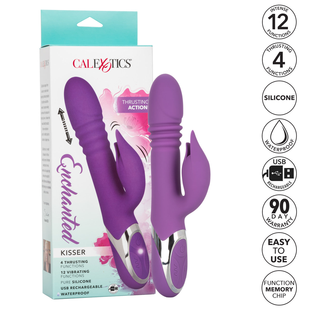 Vibrador Empuje Clítoris Punto G De Lujo Recargable Enchanted Kisser