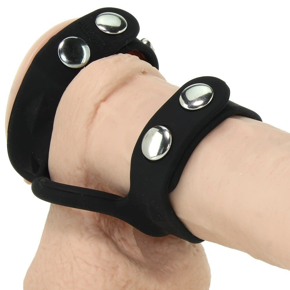 Anillo Ajustable Pene Testículos Hombre Cock Ring Silicona C & B Cage