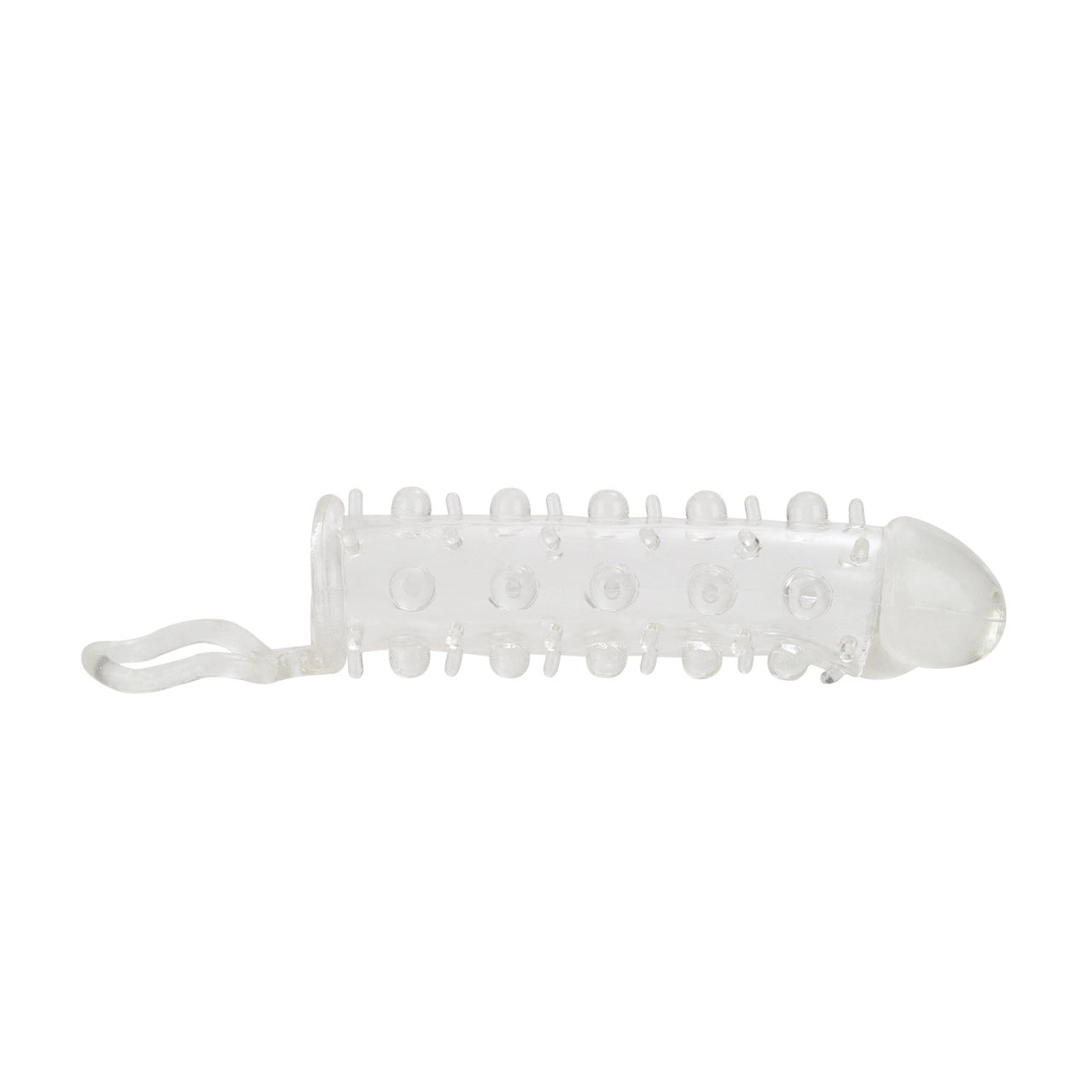 Funda Texturizada Stud Extender Sujetador Estimulante Stud Extender - Clear