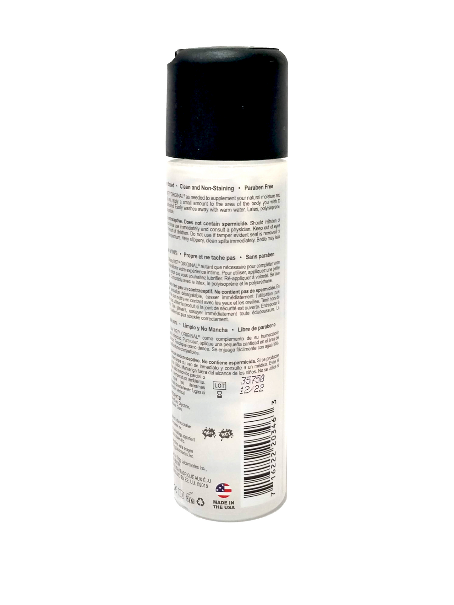 Wet Original Clásico 89ml Alta Calidad Premium Lubricante
