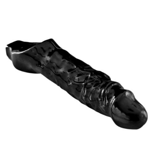 Funda Extensión Con Sujeta Testiculos 17cm Mamba Cock Sheath Packaged - Black