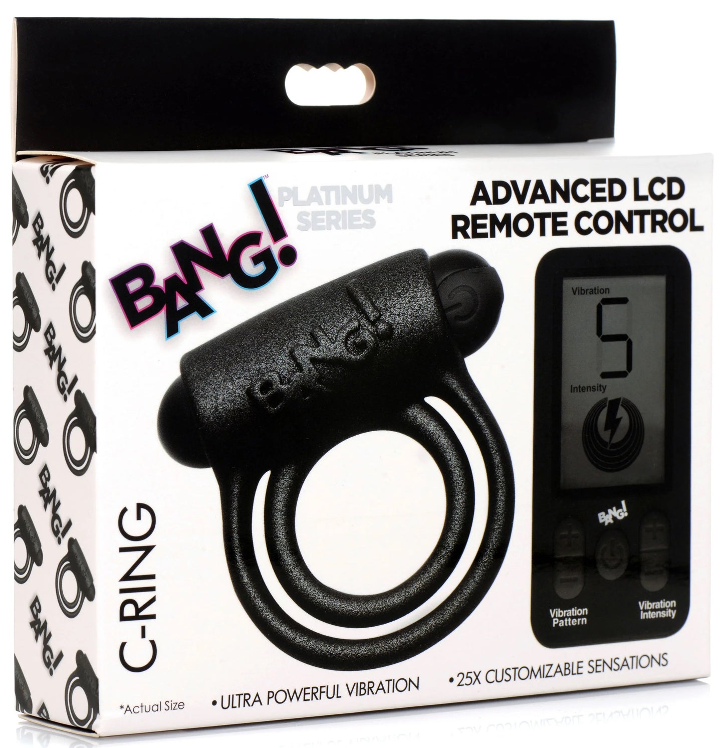 Anillo Vibrador Recargable Estimula Clítoris Control Remoto 25X Platinum Series Cock Ring With Remote Control