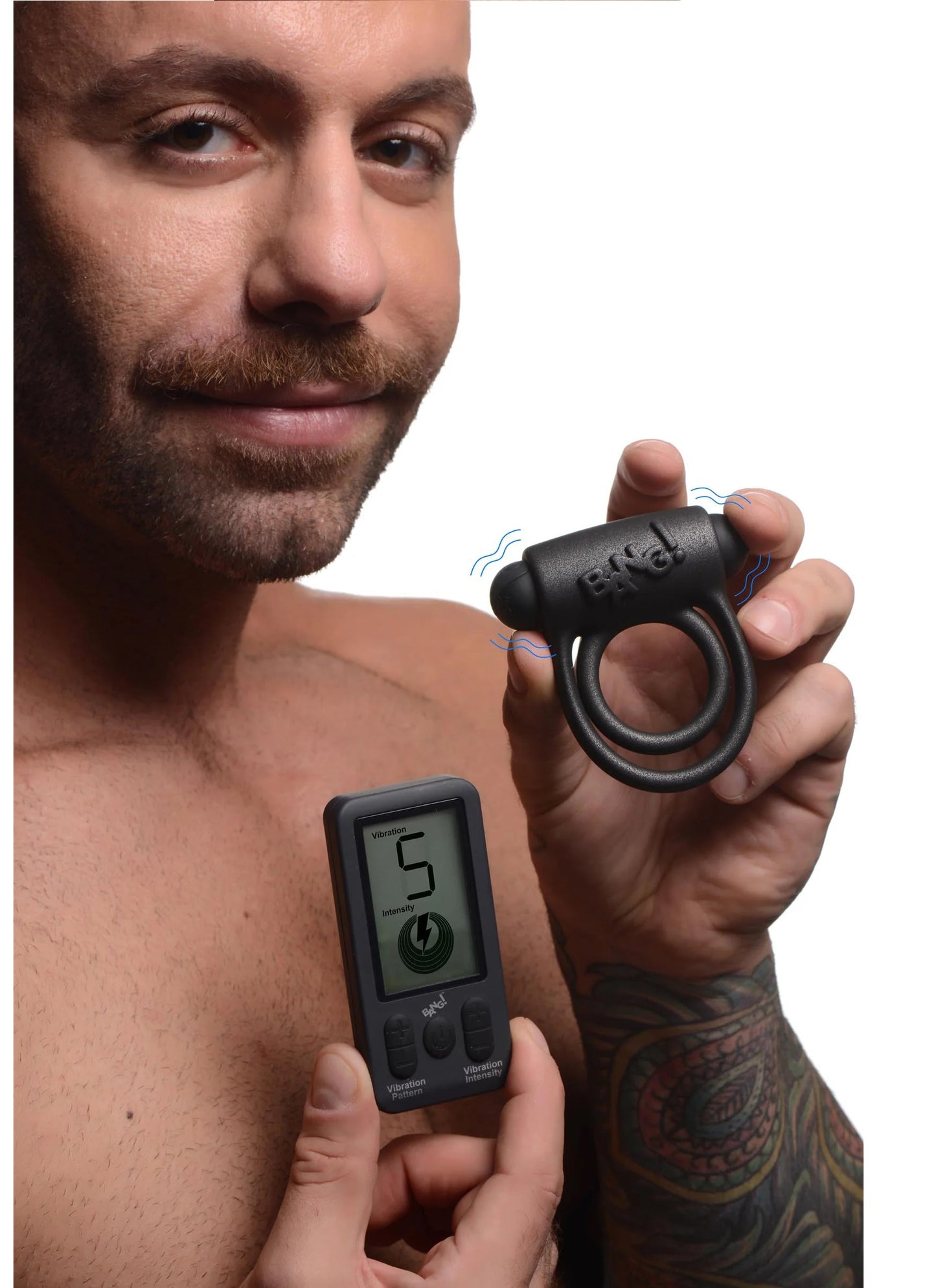 Anillo Vibrador Recargable Estimula Clítoris Control Remoto 25X Platinum Series Cock Ring With Remote Control