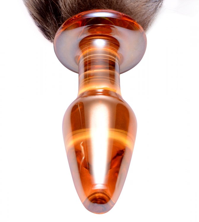 Anal Plug De Cristal 10cm Hermosa Cola Zorro Fox Tail Glass Fox Tail Glass Anal Plug