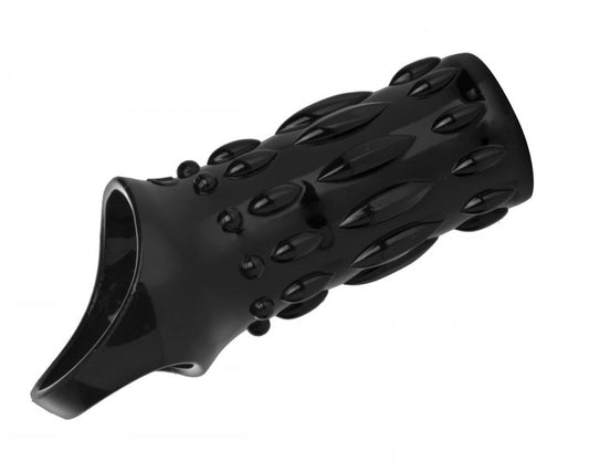 Sujetador Extensión Para Pene Media Funda Anillo Black Sensations Enhancer Sex Sleeve