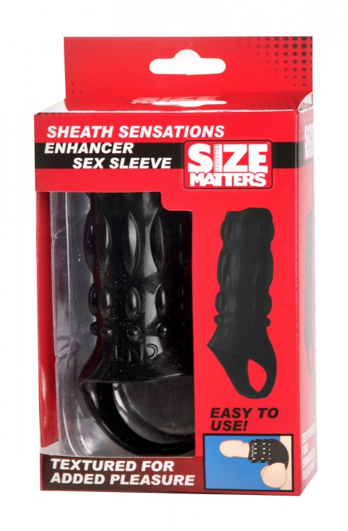 Sujetador Extensión Para Pene Media Funda Anillo Black Sensations Enhancer Sex Sleeve