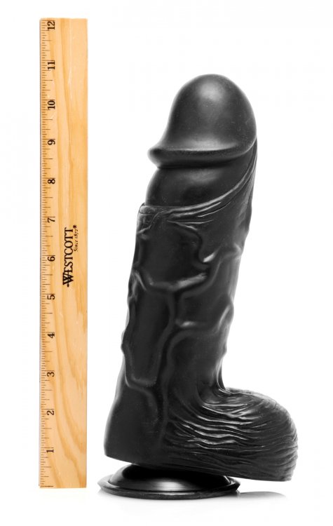Dildo Grande 26cm Pene Negro Giant Black 10.5 PuLG, Realist Giant Black 10.5" Dong