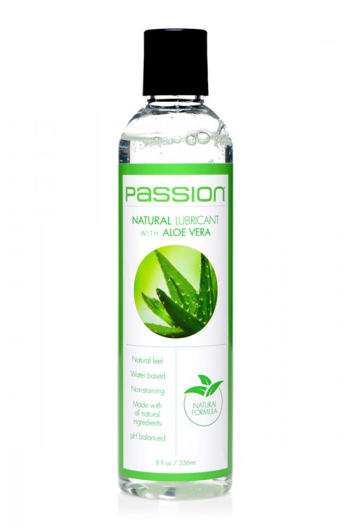 Lubricante Aloe Vera Ph Balanceado, Base Agua Natural, 236ml Natural Lubricant with Aloe Vera