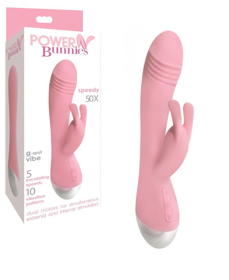 Vibrador Potente Dildo Consolador Vaginal Silicon Speedy 50X Silicone Rabbit Vibrator