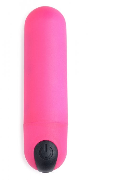 Bala Inalámbrica Potente Recargable Control Remoto Vibrador Vibrating Bullet with Remote Control - pink