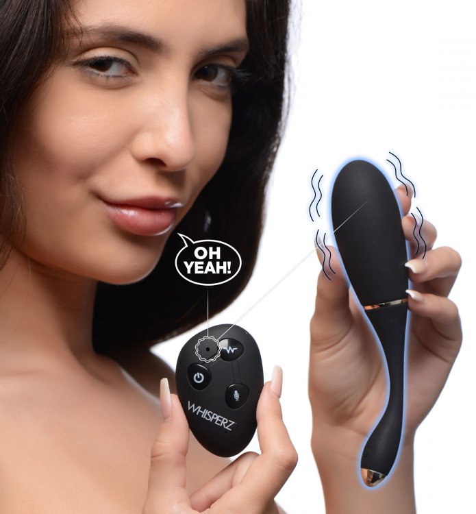Vibrador Unisex Huevo Control Remoto Silicona Under Voice Activated 10X Vibrating Egg with Remote Control