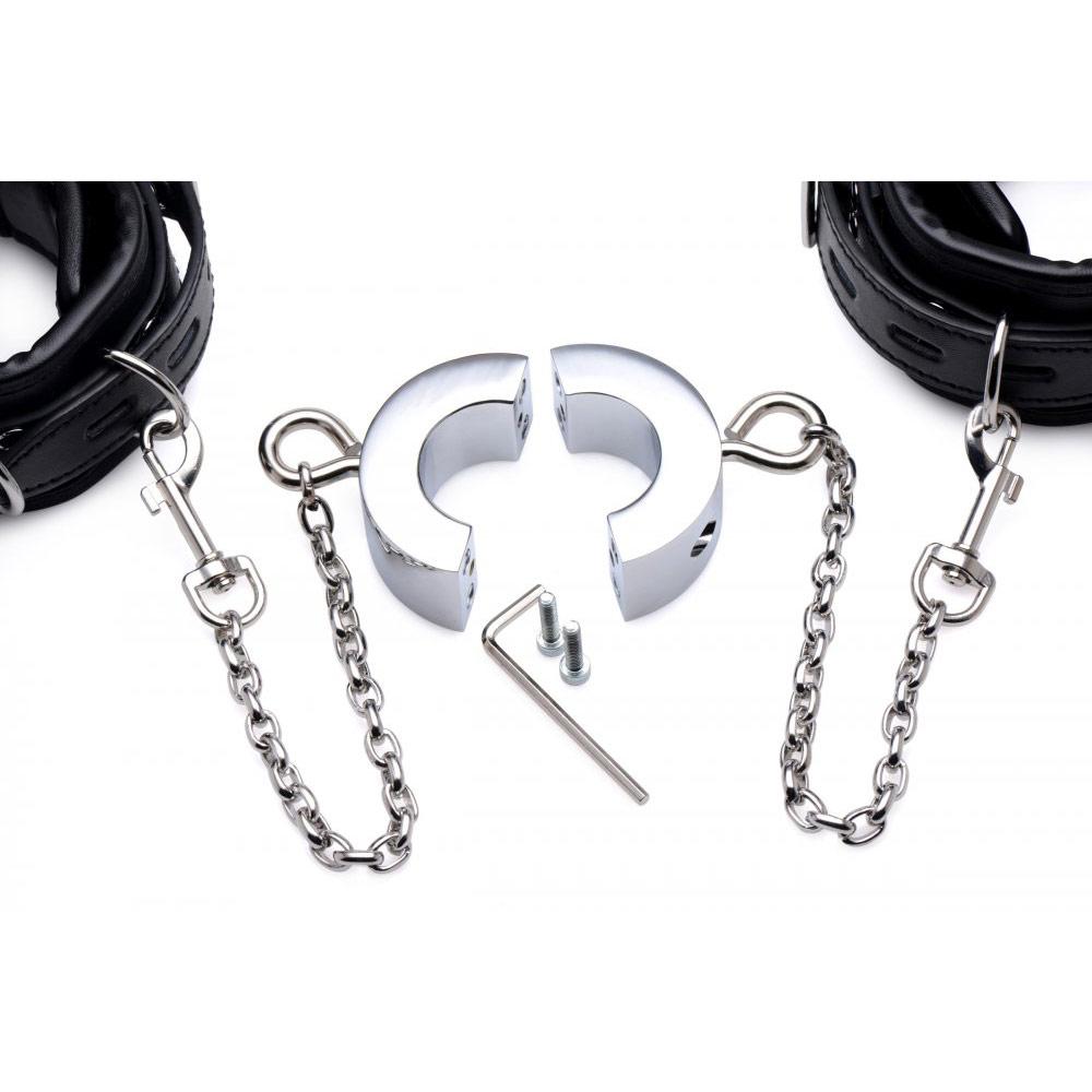 Esposas Testículos Tobillos Bdsm Hardcore Sex Sumiso Master Hells Tether Ball Stretcher Humbler