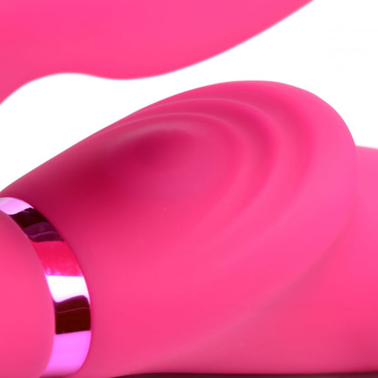 Strap On Vibrador Lesbico Strapless Control Ultra Estimulante 10X Ergo-Fit G-Pulse Inflatable & Vibrating Strapless Strap-On - Pink