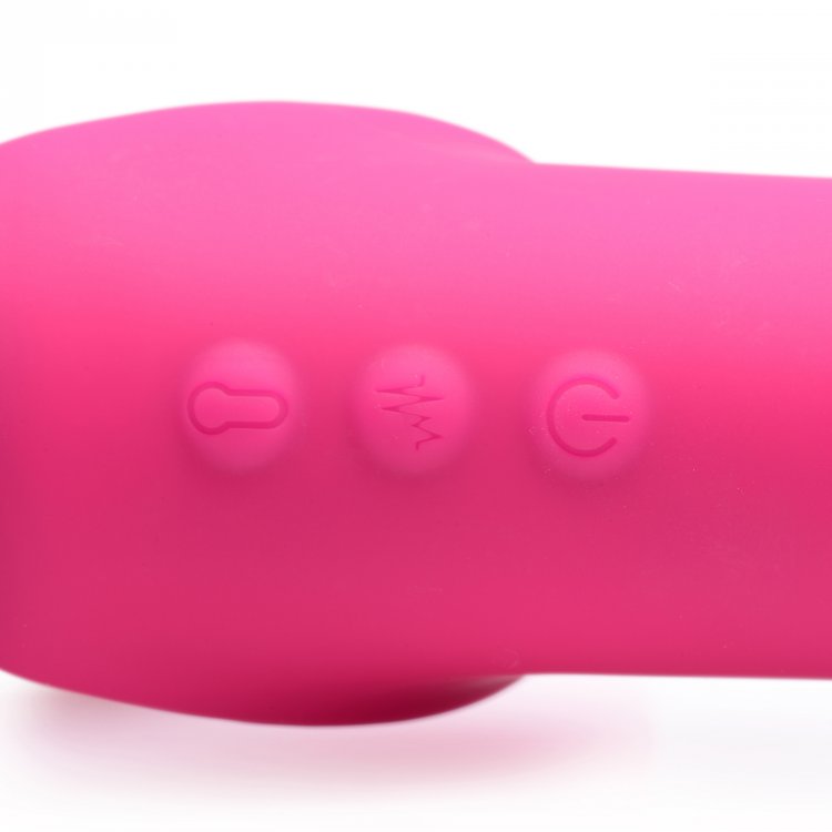Strap On Vibrador Lesbico Strapless Control Ultra Estimulante 10X Ergo-Fit G-Pulse Inflatable & Vibrating Strapless Strap-On - Pink