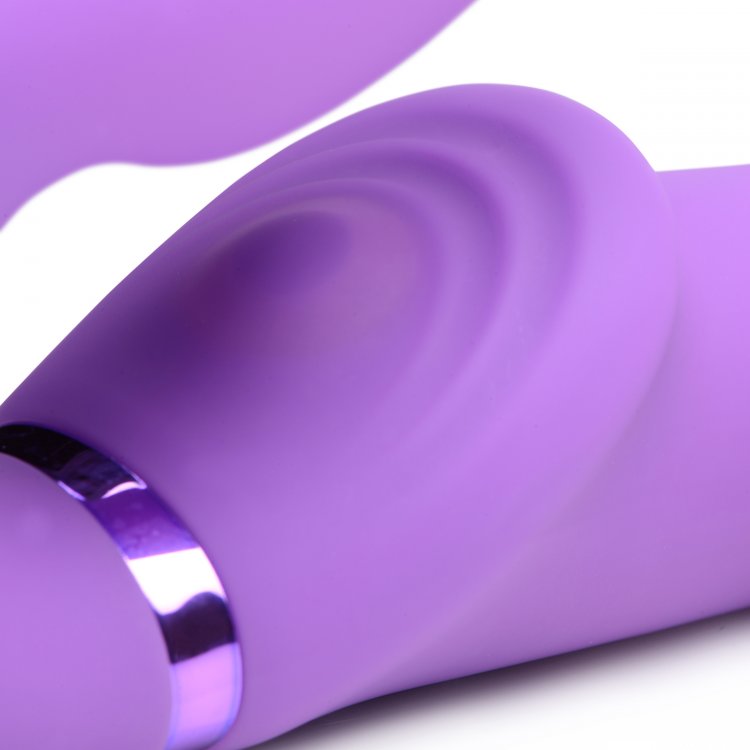 Vibrador Dildo Strapless Strap-on Control Pulsaciones Vagina 10X Ergo-Fit G-Pulse Inflatable & Vibrating Strapless Strap-On - Purple