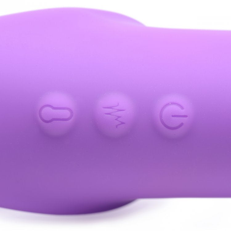 Vibrador Dildo Strapless Strap-on Control Pulsaciones Vagina 10X Ergo-Fit G-Pulse Inflatable & Vibrating Strapless Strap-On - Purple